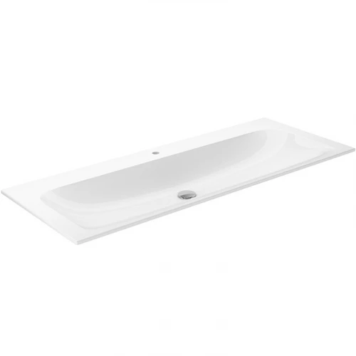 Керамический умывальник Keuco Plan 1 отверстие для смесителя 32980311201 1208x494x17 мм