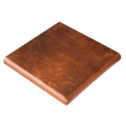 Клинкерная плитка Gres de Aragon Mytho Esquina Redonda Rubino матовая коричневая 902579 33х33 см