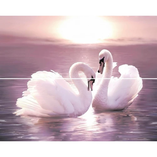 Панно Mosplitka Лебеди сирень (компл. из 2-х шт.) 40,2х50 см
