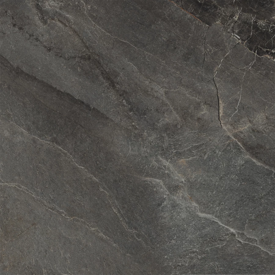 Керамогранит Delacora Инфинити темный / Infinity Dark матовый чёрный D60254M 60х60 см