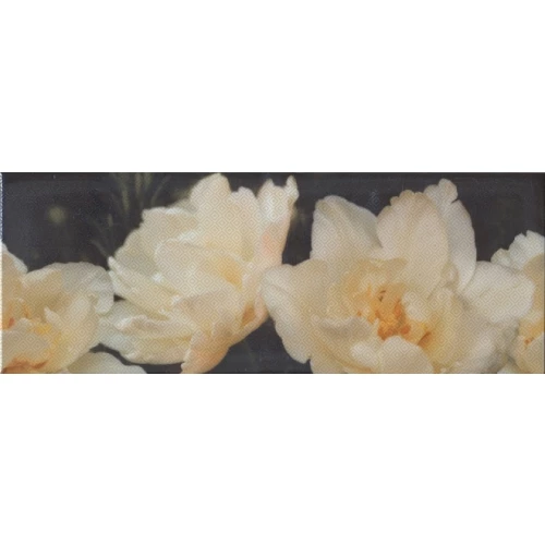 Плитка настенная Kerama Marazzi Ноттингем Декор Тюльпан глянцевый зеленый STG/A393/15050 40х15 см