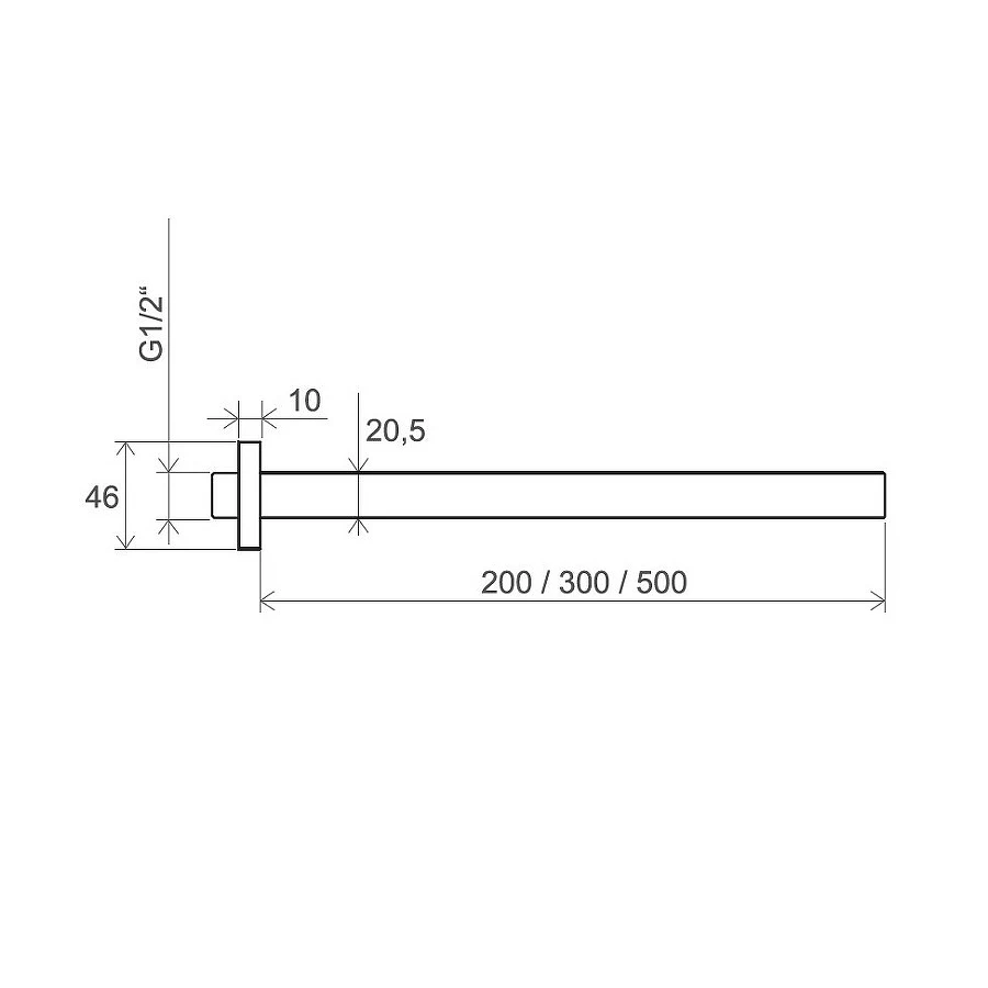 Держатель душа Ravak X07P178 20 см