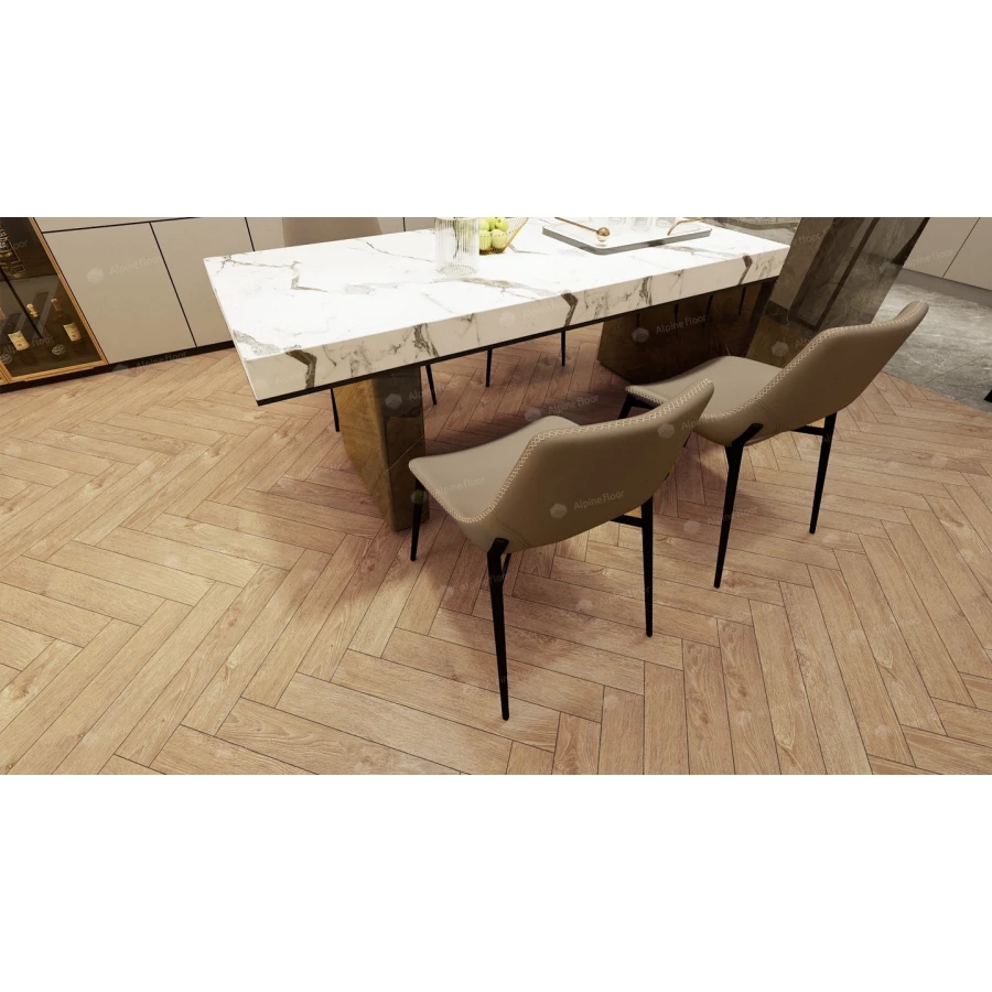 Ламинат Alpine Floor Herringbone 12 Дуб Тироль LF105-07 34 класс 12 мм 1,32 кв.м.