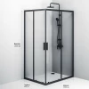 Душевое ограждение без поддона Am Pm Gem S W93G-404-120290-BT 120x90 см