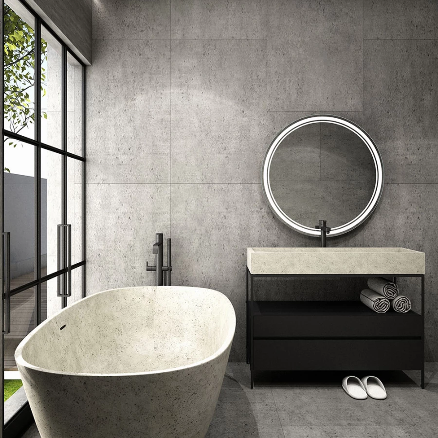 Зеркало Azario Lima сенсорный выключатель c подсветкой и диммером LED-00002526 d77 cм