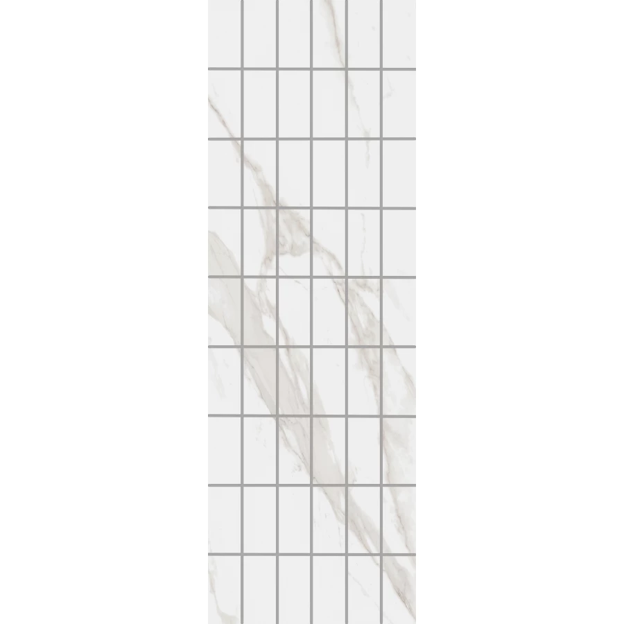 Декор чипсет Kerama Marazzi Алентежу обрезной матовый белый KMD2PTG007BR 89,5х30 см