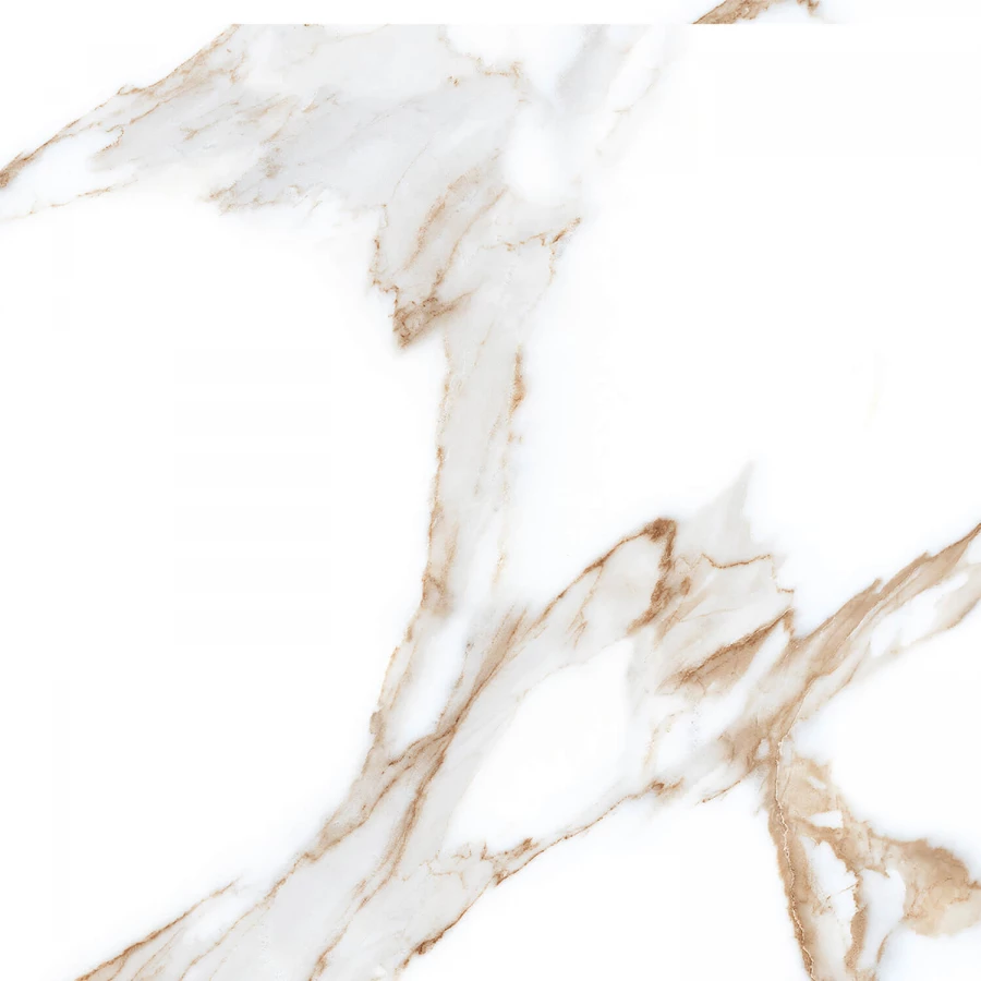 Керамогранит A-Ceramica Alex Calacatta Polished 7 mm глянцевый белый 60х60 см