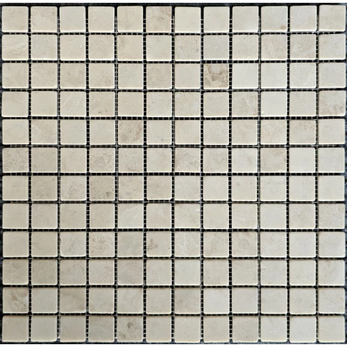 Мозаика Pixel mosaic Мрамор Cappucino чип 23х23 мм сетка Матовая PIX 323 30,5х30,5 см