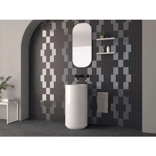 Керамогранит Harmony Peronda Glint Black Matt матовый чёрный 3300037829 14,6х4,8 см