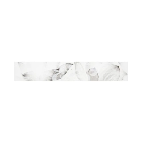 Бордюр Lasselsberger Ceramics Каррарский мрамор цветы 1504-0145 7,5х45 см