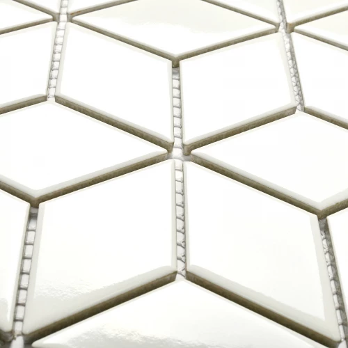 Мозаика Bonaparte Керамогранитная мозаика Medina white 48х48 белая 30,6х26,45 см