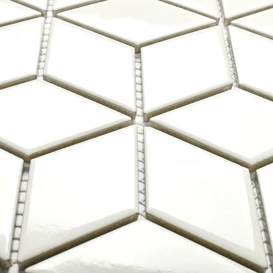 Мозаика Bonaparte Керамогранитная мозаика Medina white 48х48 белая 30,6х26,45 см