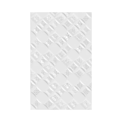 Декор Golden Tile Релакс Аура 490401 белый 25х40 