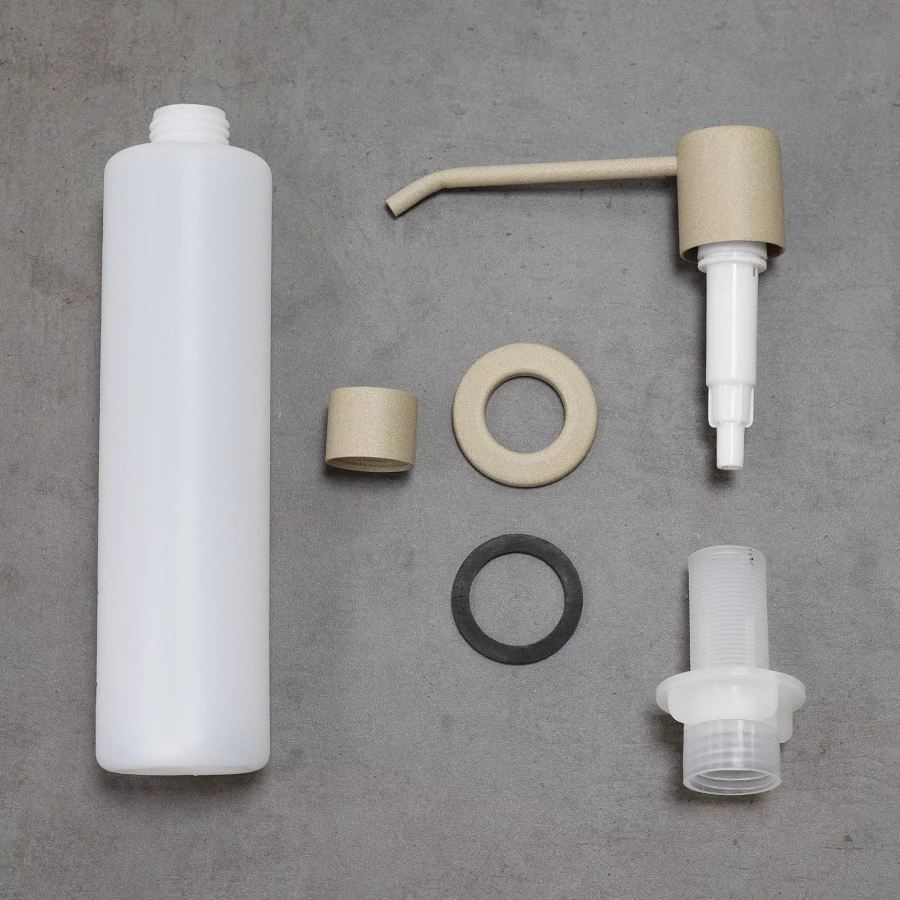 Дозатор Lemark Expert для моющих средств врезной бежевый LM8201PBG