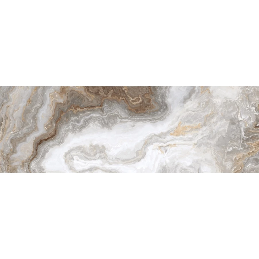 Плитка настенная Primavera Hypnose Grey B glossy GL10B 90х30 см