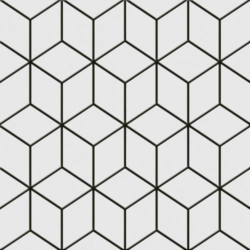 Керамогранит Keros Ceramica Alhambra Negro черно-белый 25*25 см