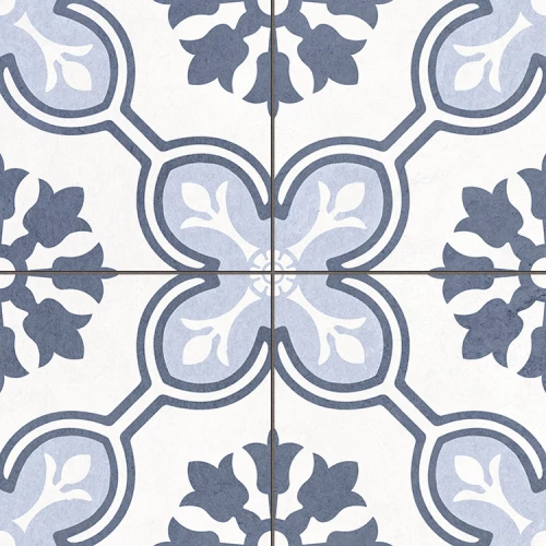 Керамогранит Etili Seramik Chateau Blue Pre-cut 45x45 см