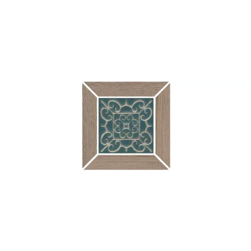 Вставка Kerama Marazzi Тровазо наборная матовая коричневая тёмная ID158 13x13 см