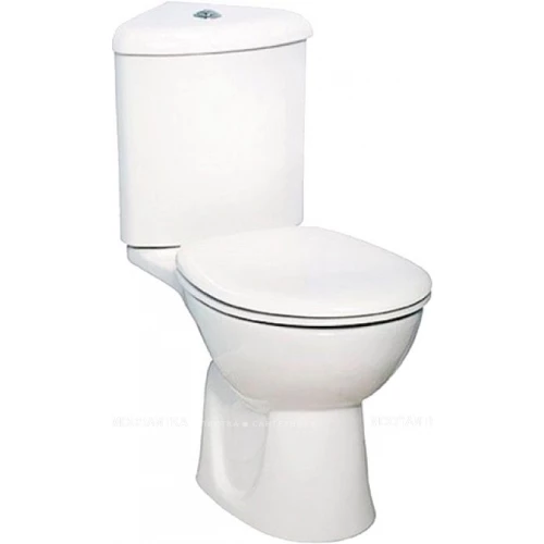 Унитаз угловой Vitra Arkitekt с сиденьем микролифт 9754B003-7201 81,5х37,5 см