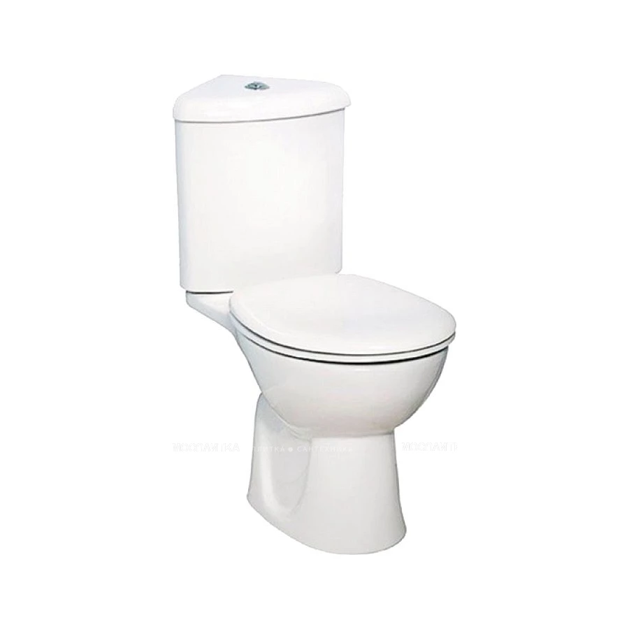 Унитаз угловой Vitra Arkitekt с сиденьем микролифт 9754B003-7201 81,5х37,5 см