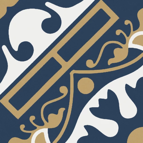 Керамогранит Decocer Siena Lion матовый синий 20x20 см