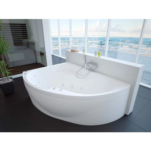 Ванна акриловая Aquatek Альтаир левая с фронтальным экраном без гидромассажа ALT160-0000067 160х110 см