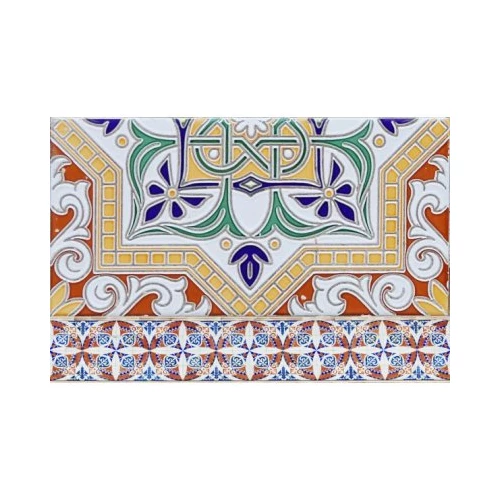 Плитка настенная Шахтинская плитка Андалусия синий низ 04 20х30 