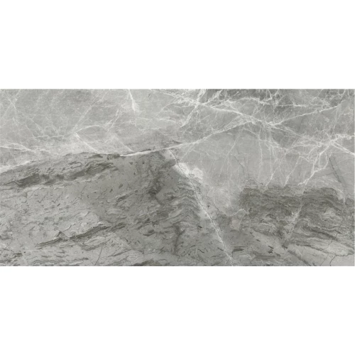 Керамогранит Monalisa Tiles Marble Porcelain Large Claros Grey Dark Pol глянцевый серый 90-180CBP5672CM 180х90 см