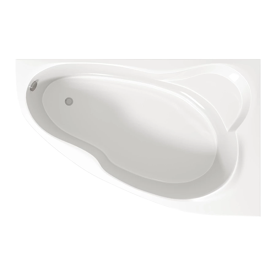 Акриловая ванна Creto Glaze правая 16-14090R 140х90 см