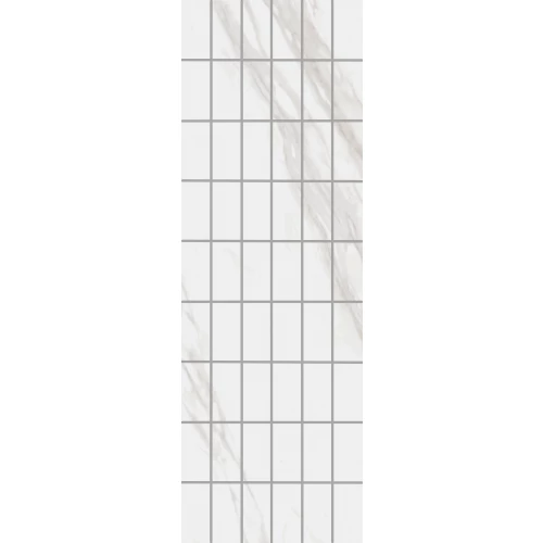 Декор чипсет Kerama Marazzi Алентежу обрезной матовый белый KMD2PTG007BR 89,5х30 см