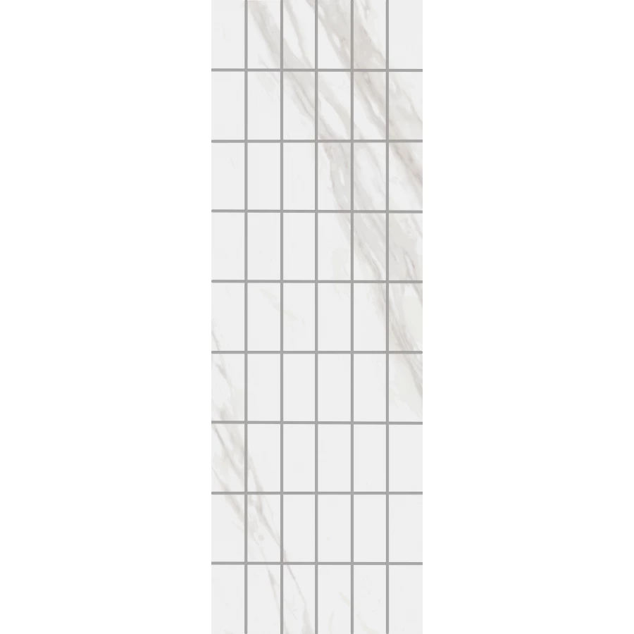 Декор чипсет Kerama Marazzi Алентежу обрезной матовый белый KMD2PTG007BR 89,5х30 см