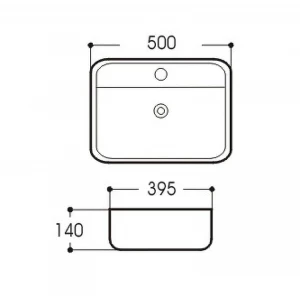 Раковина накладная Aquatek Вега AQ5506-00 50х39,5 см