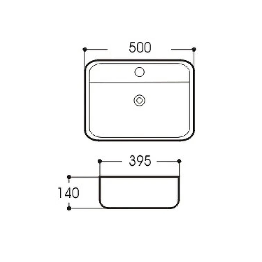 Раковина накладная Aquatek Вега AQ5506-00 50х39,5 см