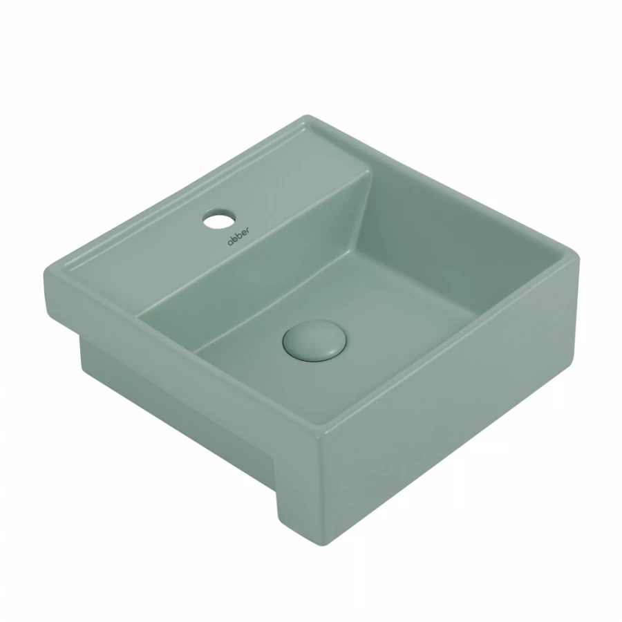 Раковина накладная Abber Rechteck светло-зеленая матовая AC2208MCG