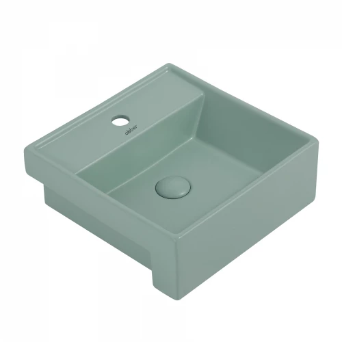 Раковина накладная Abber Rechteck светло-зеленая матовая AC2208MCG
