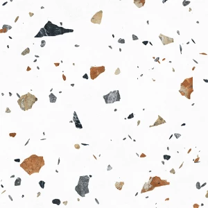 Керамогранит Laparet Terazzo Bianco карвинг матовый цветной 60х60 см