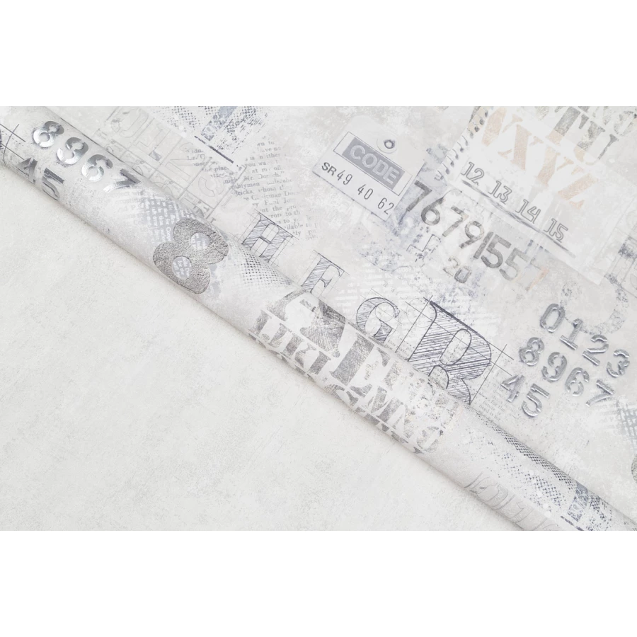 Обои флизелиновые VOG Collection П Аккаунт серые VV71921-24 1,06х10,05 м