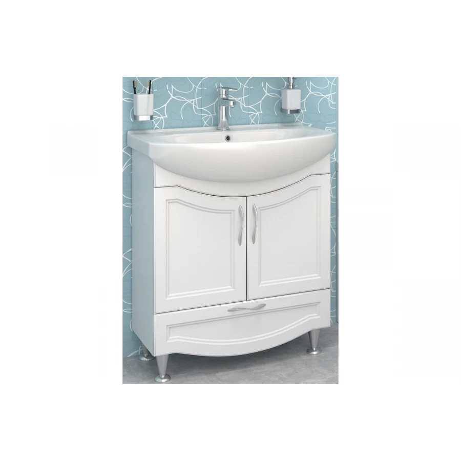 Тумба под раковину Runo Неаполь 75 под умывальник Элеганс 75 00-00001034