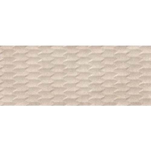 Плитка настенная Porcelanosa Верона Боне Субик / Verona Bone Cubik матовая бежевая 100371181 150х59,6 см