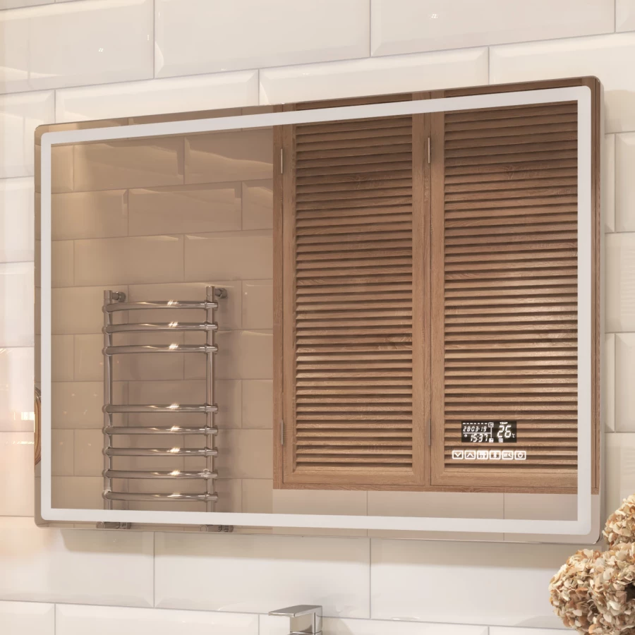 Зеркало Vigo Geometry Media voice 1200 052 120x70 см