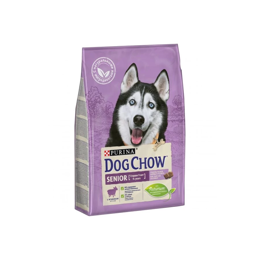 Сухой корм для собак старше 9 лет Dog Chow Senior ягнёнок 2,5 кг