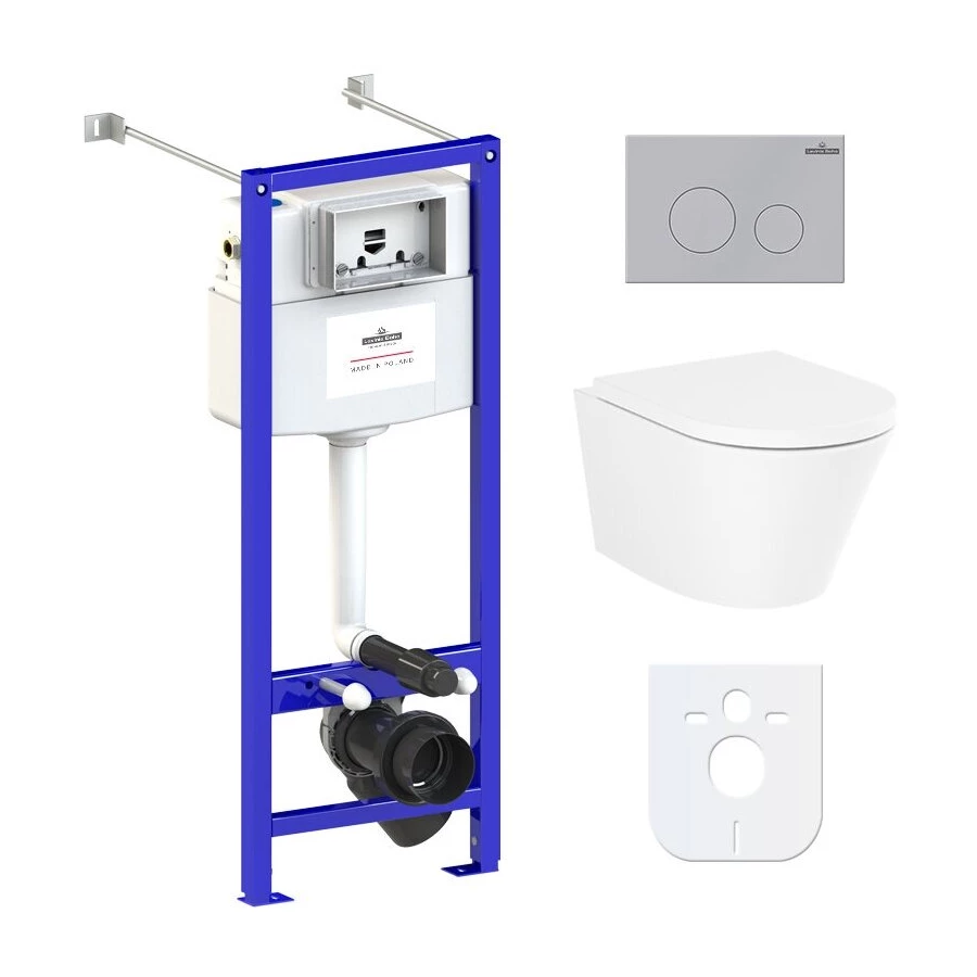 Унитаз Lavinia Boho Relfix Biore Compacto Rimless 77050175 (комплект 6 в 1)