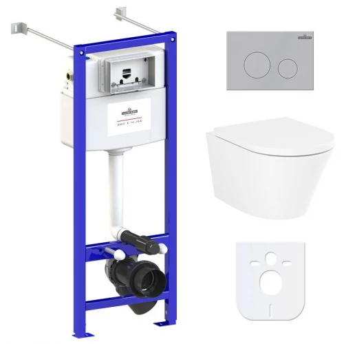 Унитаз Lavinia Boho Relfix Biore Compacto Rimless 77050175 (комплект 6 в 1)