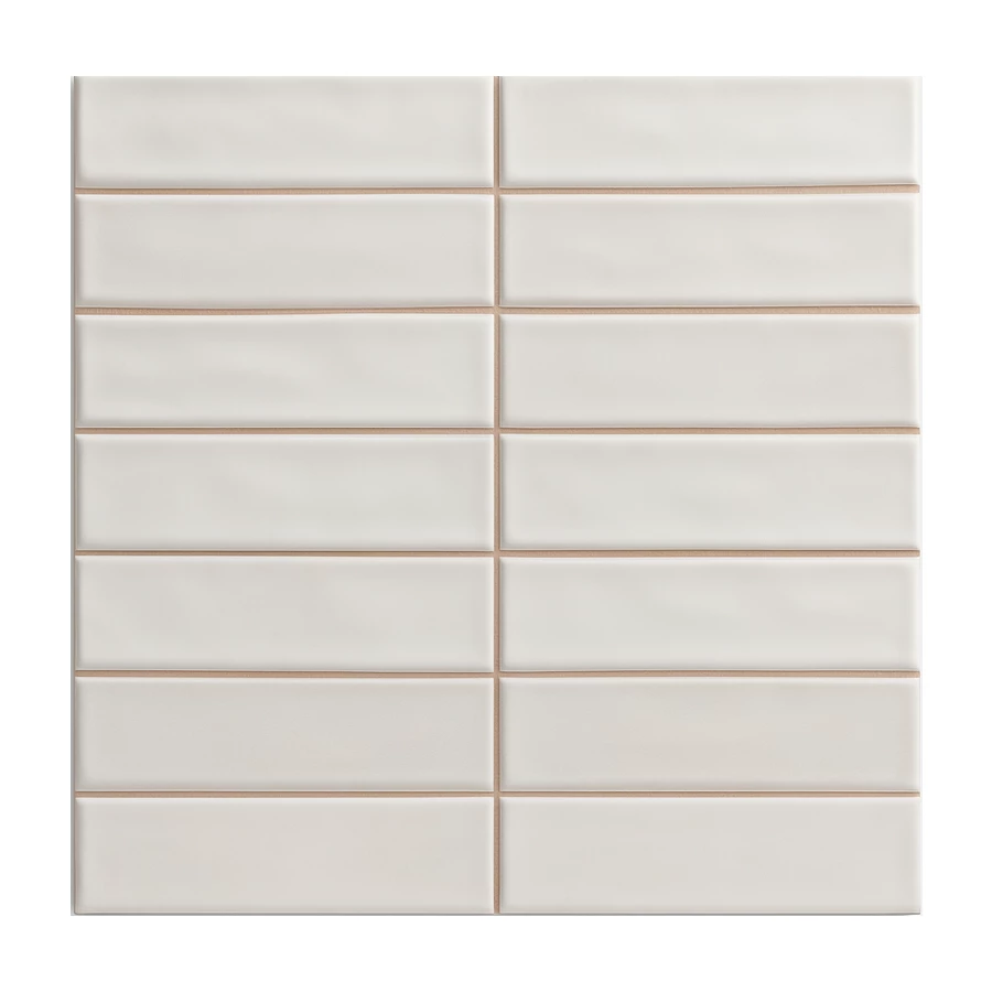 Плитка настенная Vilar Albaro WB Nairobi Sticks Off White белая 10х2,5 см