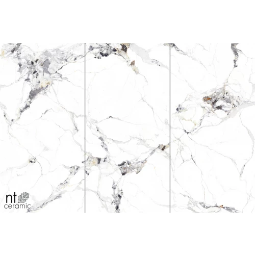 Керамогранит NT Ceramic Atlas Wide Breccia Bianco Полированный NTT3310P 240х120 см