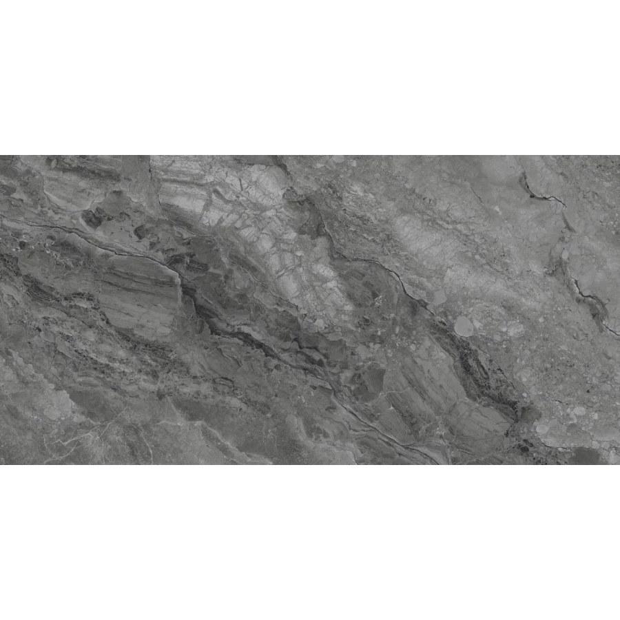 Керамогранит Planet Ceramics UKSL 2427 глянцевый серый 120х60 см