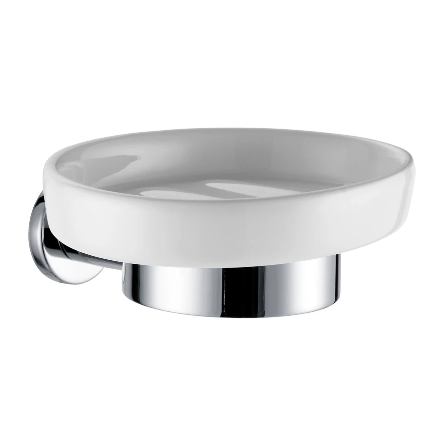 Мыльница Azario Forny керамическая хром AZ-88308