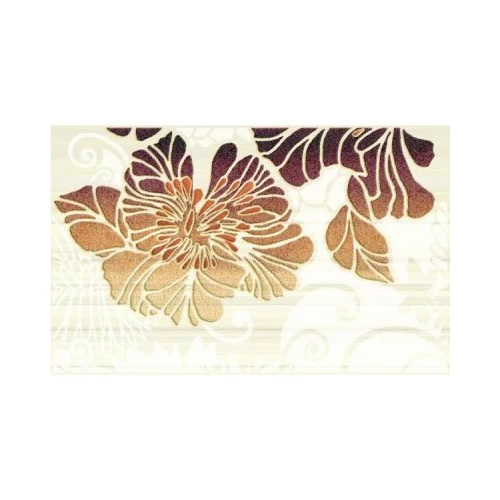 Декор Нефрит-Керамика Кензо коричневый 25х40 см