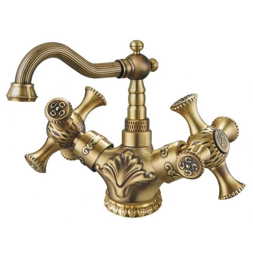 Смеситель для раковины Zorg Antic A 7009U-BR бронза