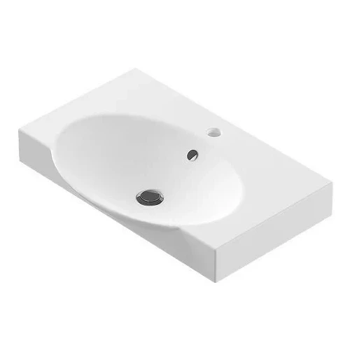 Умывальник Sanita Luxe Infinity 65 с кронштейнами и полотенцедержателем INF65SLWB01KR